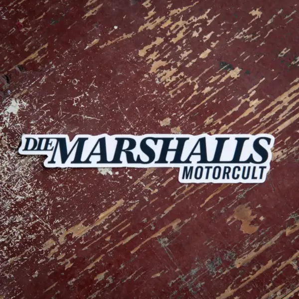 Die Marshalls Sticker Typo, schwarz